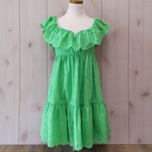 Lilly Pulitzer Green Eyelet Mini Dress
